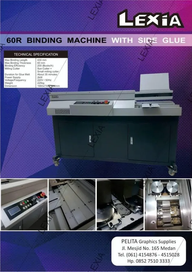 Mesin Lem Binding Buku 60R - Lexia — Mesin Lem Binding Buku