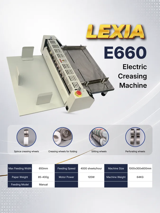 Mesin Creasing Elektrik E660 - Lexia — Creasing Machine