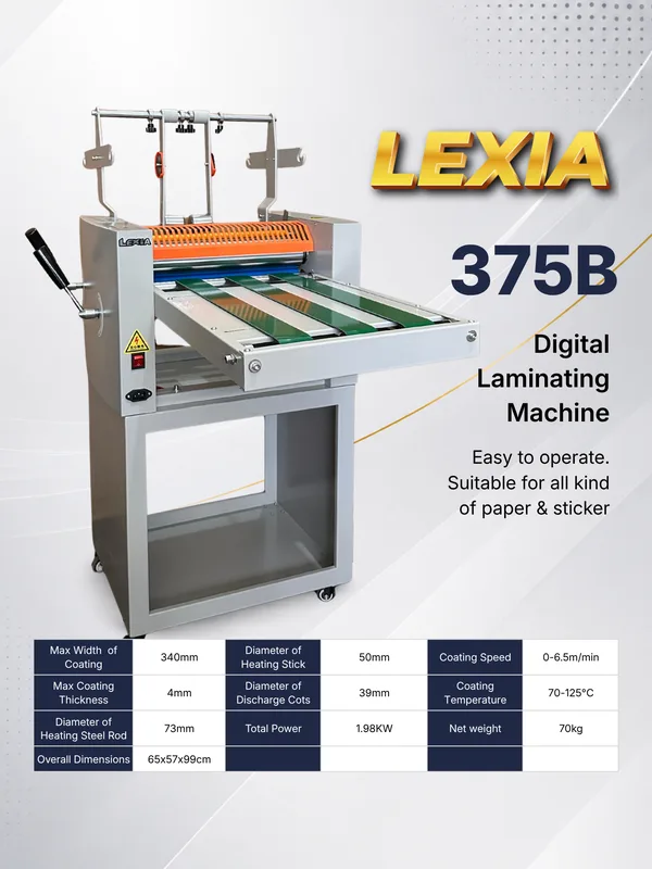 Mesin Laminating Digital 375B - Lexia — Mesin Laminating Kertas