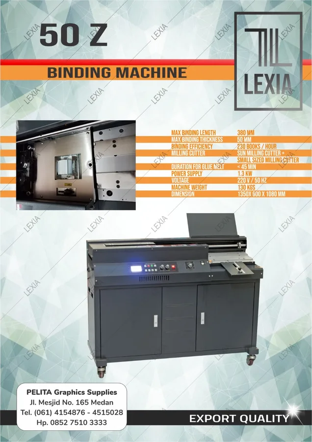 Mesin Lem Binding Buku 50Z - Lexia — Mesin Lem Binding Buku